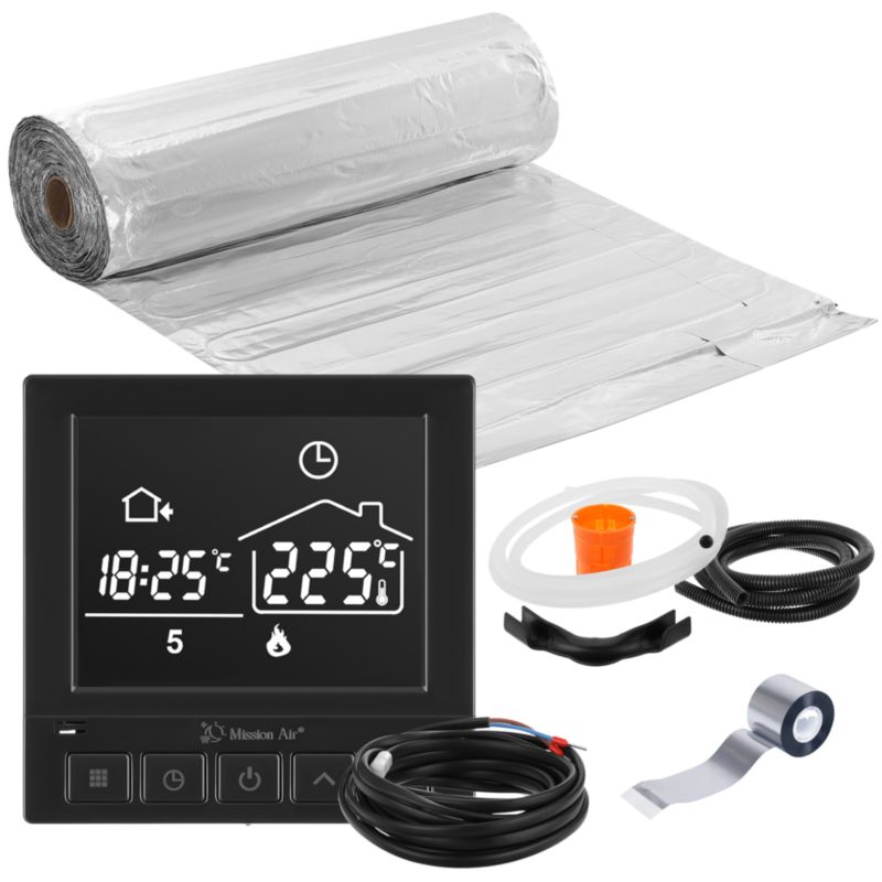 Zestaw mata grzewacza Mission Air pod panele MA-160 7m² + Taurus Black 1 szt.