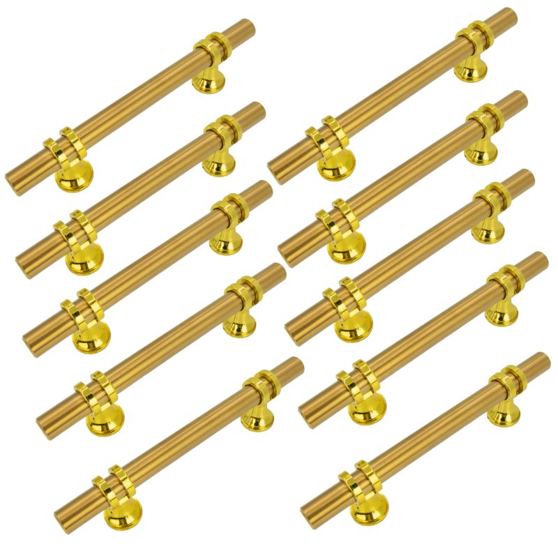 Uchwyt meblowy B&B reling Apollo 128 mm złoty 10 szt