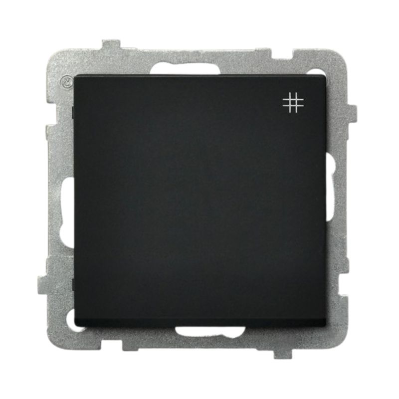 Łącznik Krzyżowy Pojedyńczy 1X Ospel Sonata Czarny Metalik Podtynkowy 1 szt.