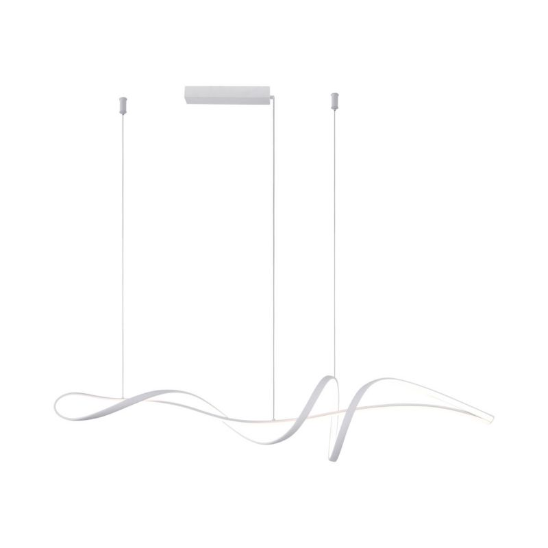 Lampa wisząca Italux MILA biała 1 x LED 40W 3700lm wym:150x120x25cm IP20 -1 szt.