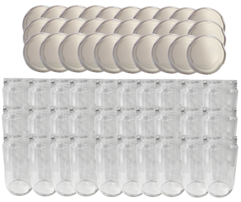 Słoiki MODO24 720ml dżemy konfitury przeciery salatki zakrętki 82mm PZH 30 kpl.