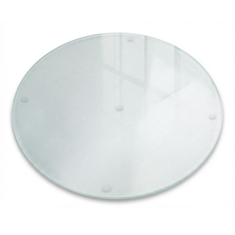 Deska Szklana Tulup fi30 cm Do Krojenia Efekt Mrożonego Szkła Dekoracyjna, Odporna Na Zarysowania 1 szt.