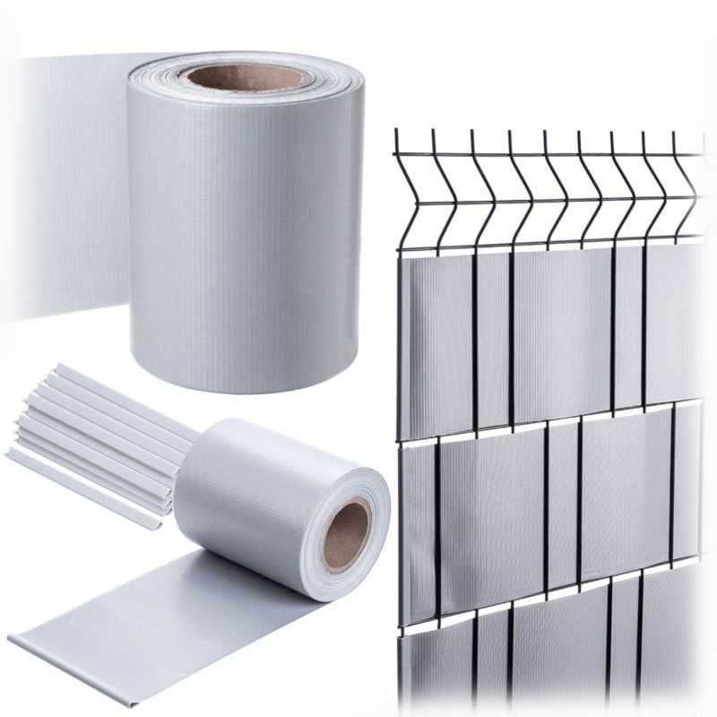 Taśma ogrodzeniowa KADAX 19cm x 35m, folia, szara , 1 szt.