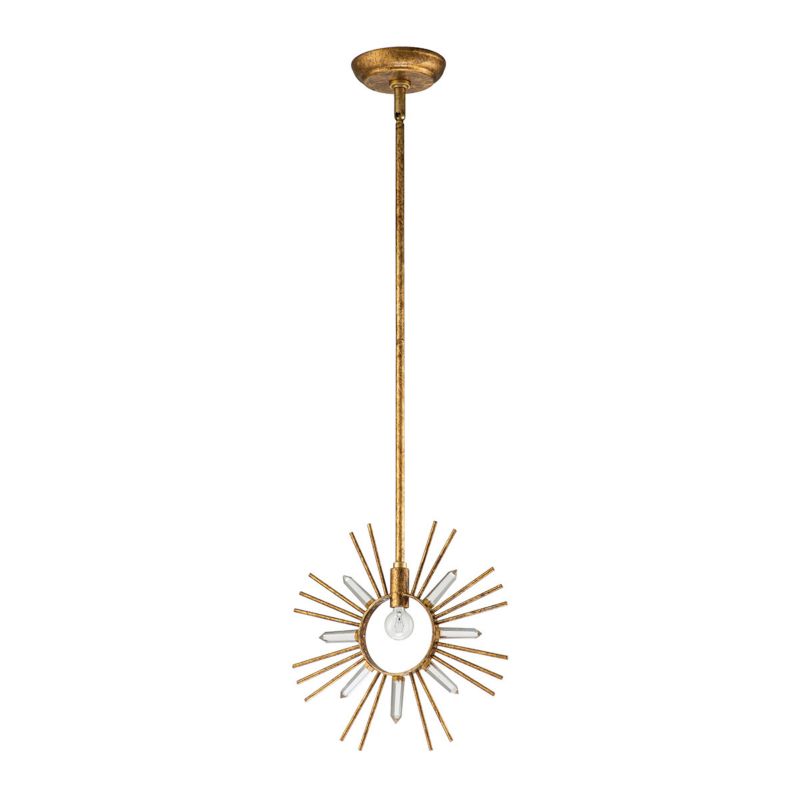 Lampa wisząca Gilded Nola Sun King płatki złota wym: 127 x 30,5 x 30,5 cm 1xE27 x 60W 1 szt.