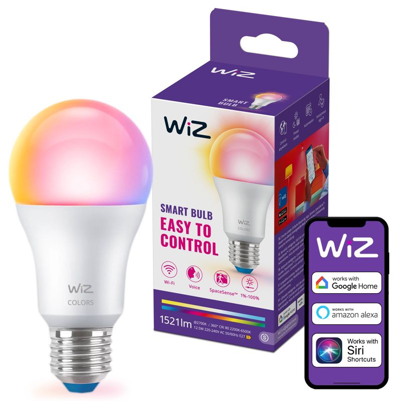 Żarówka LED WiZ E27 A60 12.5W 1521lm 2200-6500K RGB Inteligentna Smart 1 szt.