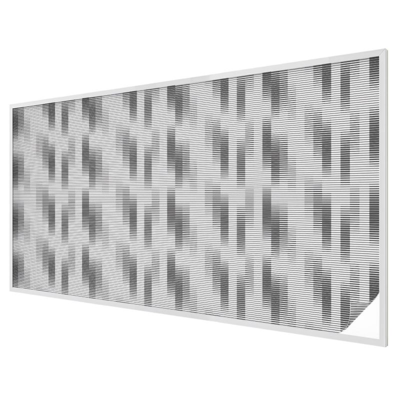 Folia Chroniąca Prywatność Mrożona Wallfluent 200x116 cm Witrażowa Naklejka Na Szybę Graficzna siatka 1 rol.