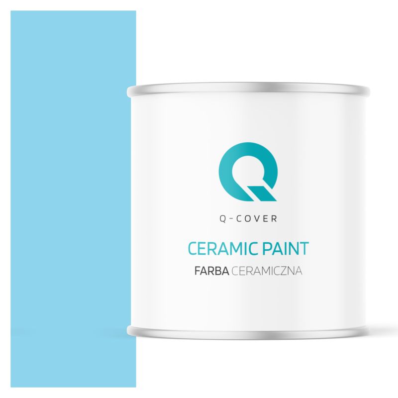 Farba Ceramiczna Do Ścian i Sufitów Q-Cover Jasny niebieski H0361 Głęboki Mat 2L