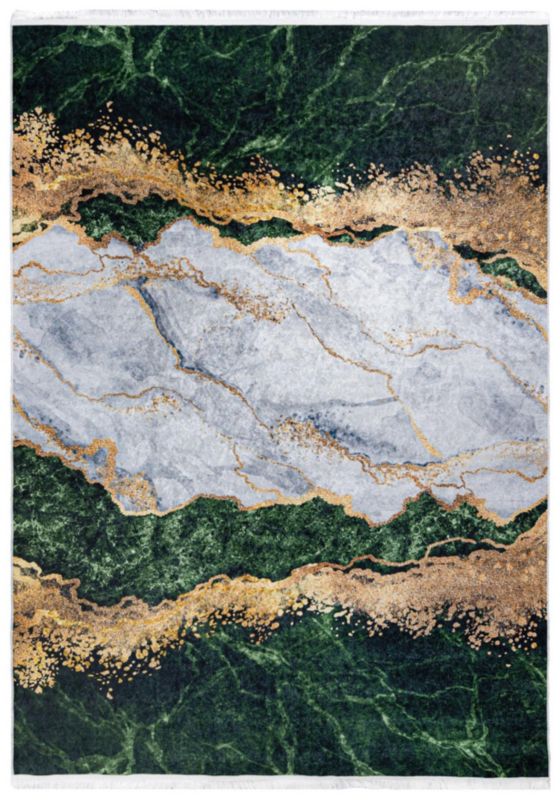 Dywan Nowoczesny Toscana 21151 Mazovia 140 x 200 cm zielony, złoty 1 szt.