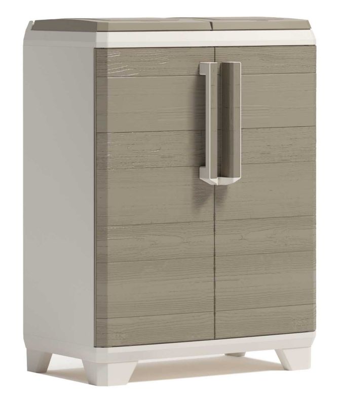 Szafka Na Odpady Keter Split Premium Wood 68x39x92cm Brązowa 1 szt.