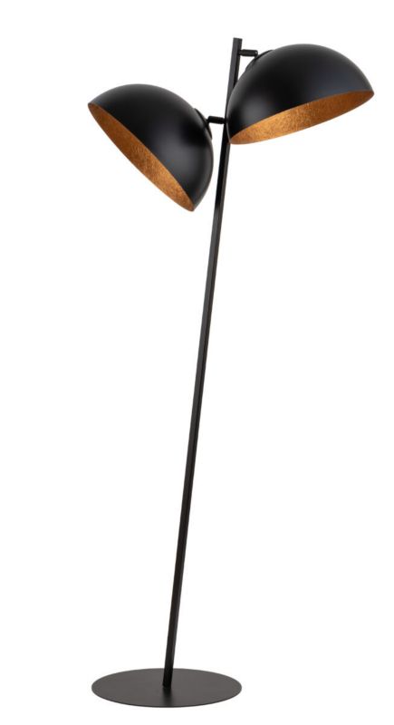 Lampa podłogowa stojąca Sigma Lighting Sfera czarna-miedź 2 x E27 x 20W wym: 156 x 60 x 35 cm - 1 szt.