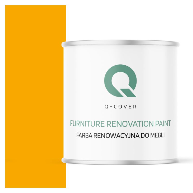 Farba Renowacyjna do Mebli Q-Cover Żółty sygnałowy RAL1003 Satyna 2.5L