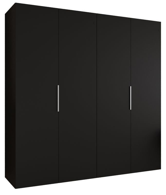 Szafa uchylna Abiks MARBELLA 1 200 wys 202 cm Czarny + Kaszmir 1 szt