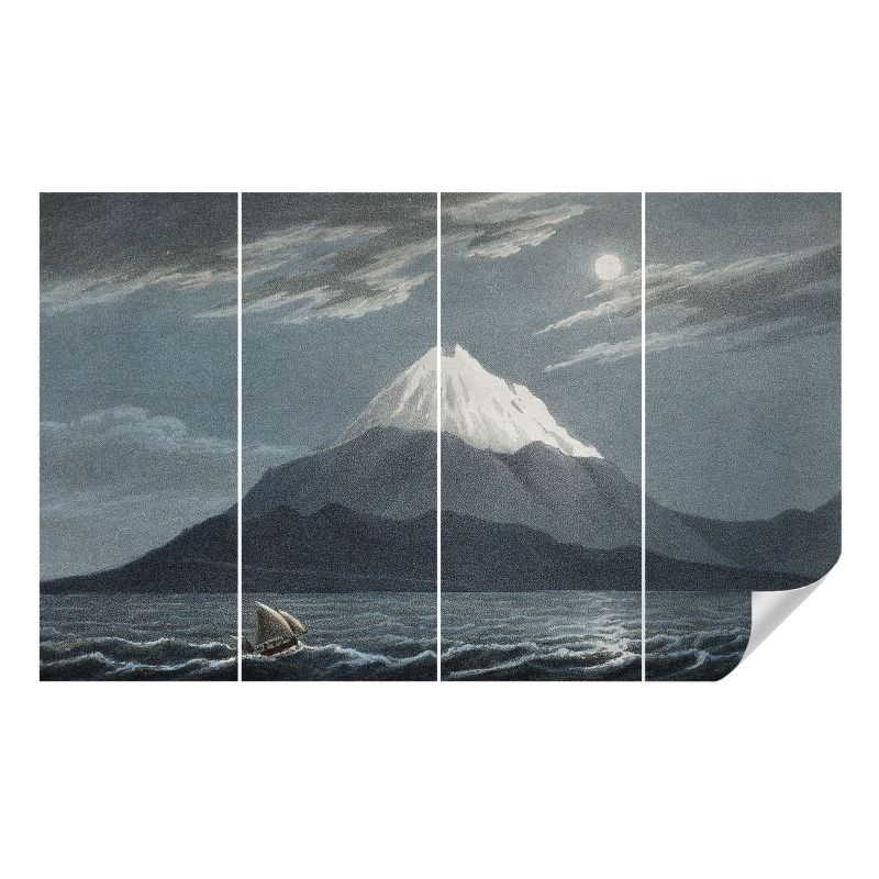 Tapeta samoprzylepna Wallfluent 416x254 cm Księżycowa noc Dla Miłośników Górskich Krajobrazów I Sztuki 1 szt.