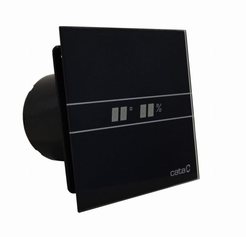 Wentylator CATA E-100 GTH czarny z czujnikiem wilgotności i timerem 1 szt.