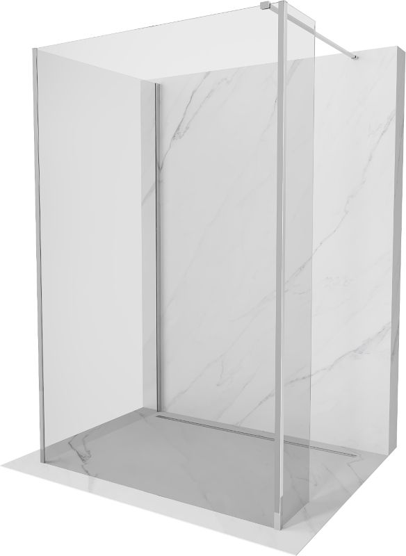 Ścianka prysznicowa Mexen Kioto transparent chrom 115 x 90 x 40 cm 800-115-090-221-01-00-040 1 szt.