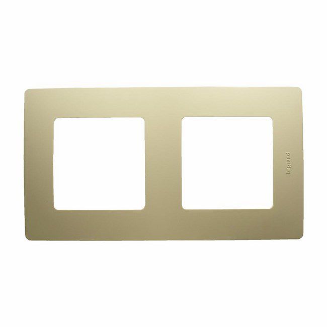 Ramka podwójna Legrand Niloe kremowa