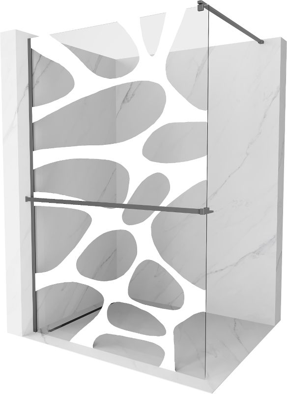 Ścianka prysznicowa Mexen Kioto+ biały wzór 120x200 cm 800-120-121-95-971 szt.