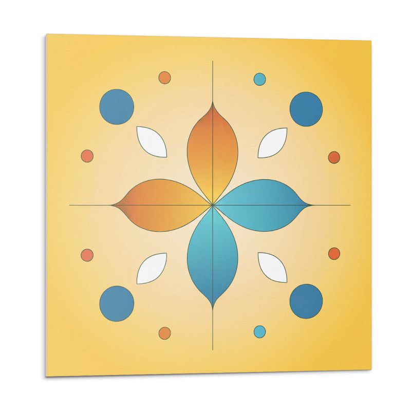 Kafelki samoprzylepne Wallfluent 20x20 cm Geometryczne motywy kwiatowe 20 szt.