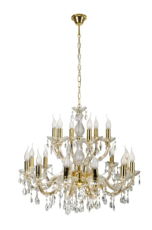 Żyrandol Candellux Maria złoty klasyczny świecznikowy glamour 18xE14 x 40W 1 szt.