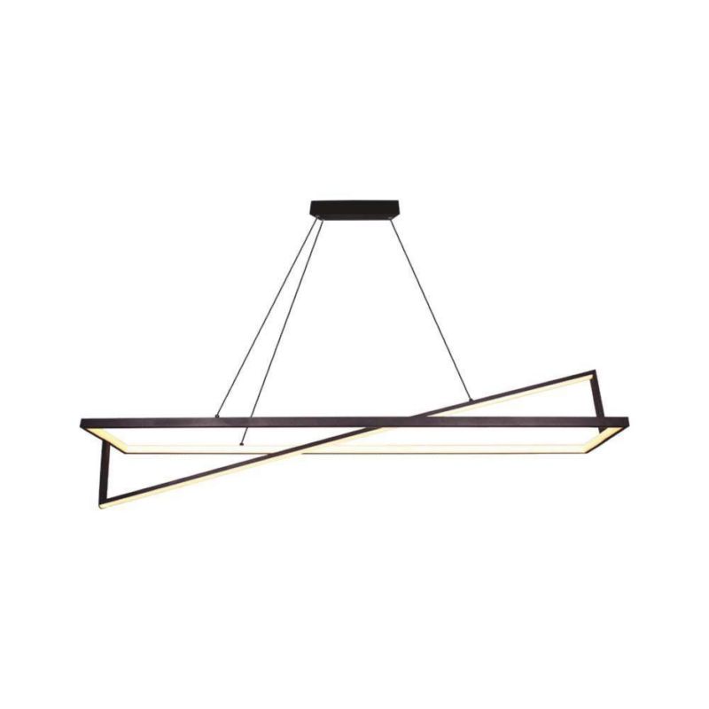 Lampa wisząca V-TAC Vt-6129 czarna wym: 158 x 114 x 114 cm wbudowany LED 45W 1 szt.