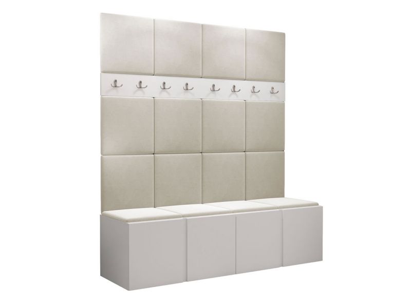 Garderoba MIRJAN 24 Orion V biały + beżowy 1 kpl.