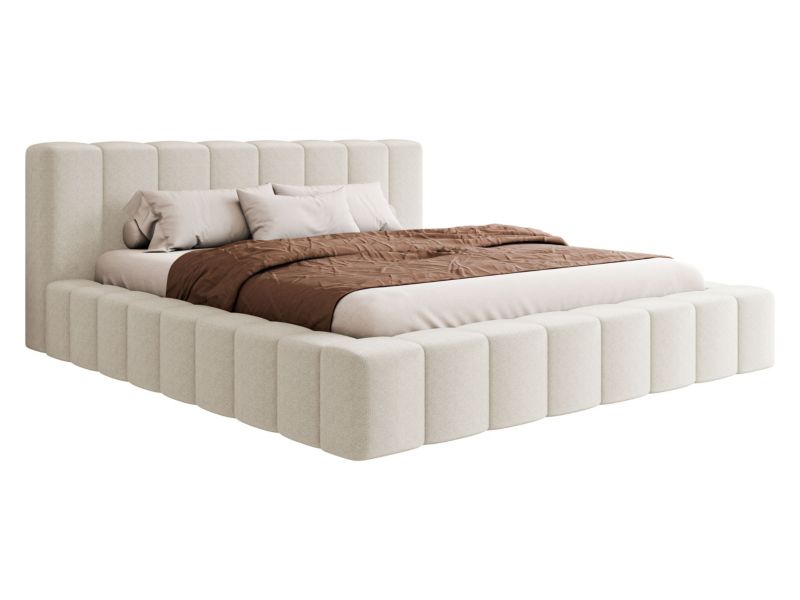 Łóżko tapicerowane MIRJAN 24 Makira 180x200 śmietankowy 1 szt.