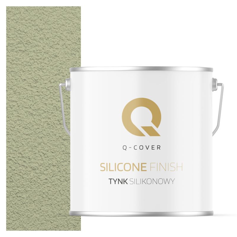 Tynk Silikonowy Elewacyjny Baranek 3.0mm Q-Cover Zielony jasny F483 7KG