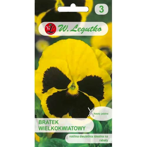 1 szt, Bratek Firnengold - Nasiona: Ilość w opakowaniu: 0.5 g