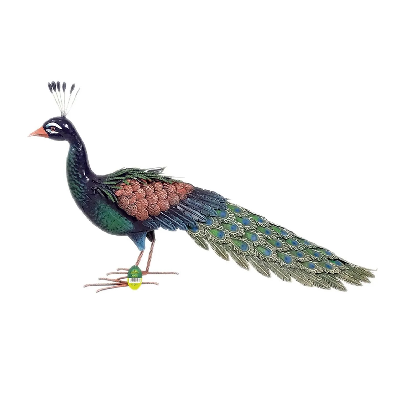 Figurka metalowa paw - 28x94x52 cm