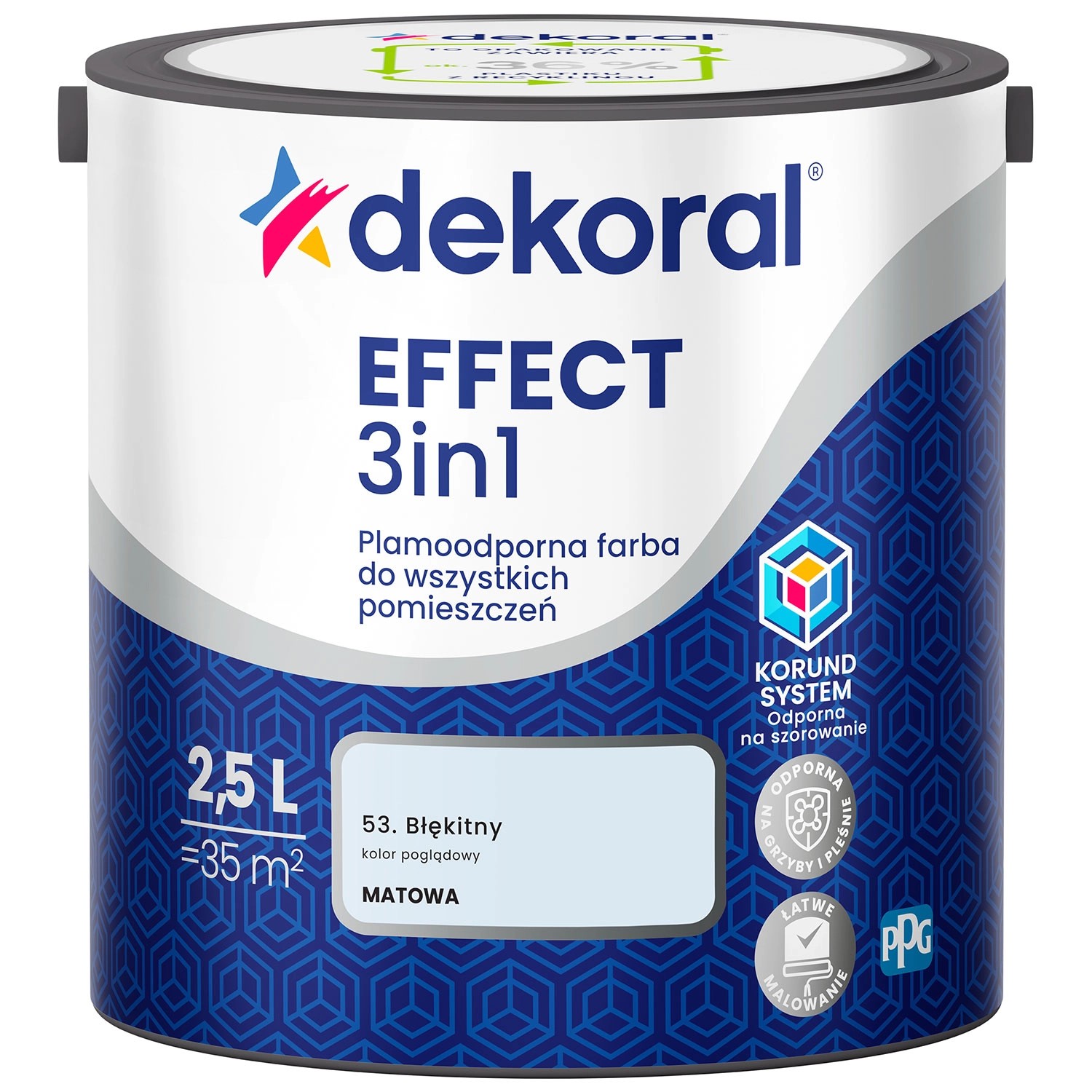 Farba Dekoral Effect 3w1 błękitny 2,5l