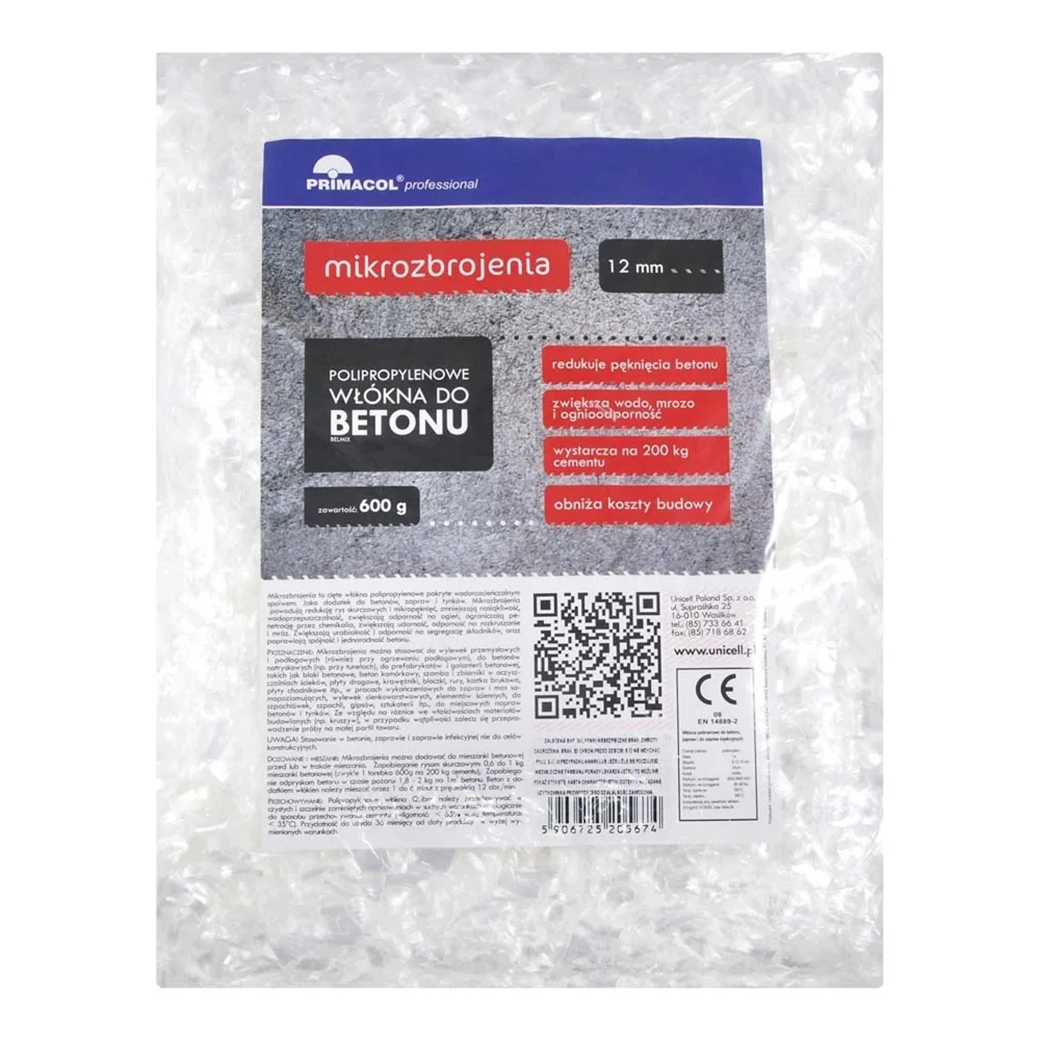 Primacol Mikrozbrojenia do betonu 600 g