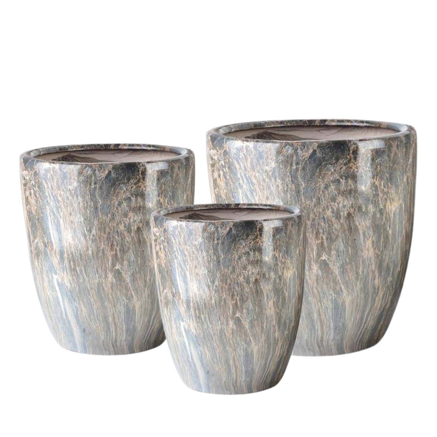 Osłonka Axim marmur szara komplet 3 szt.