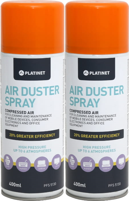 2x Sprężona powietrze Platinet PFS5130, 400ml