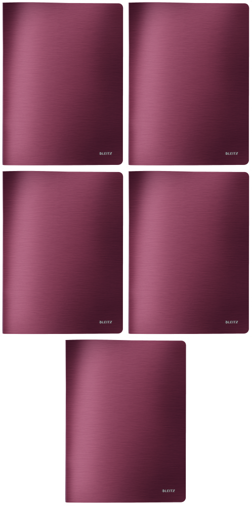 5x Album ofertowy Leitz Style, A4, 40 koszulek, ciemnoczerwony