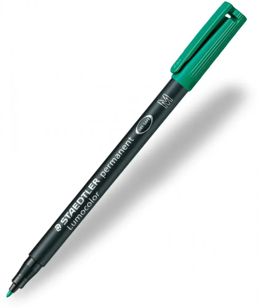 Foliopis Staedtler Lumocolor, okrągła, 0.8-1mm (M), zielony