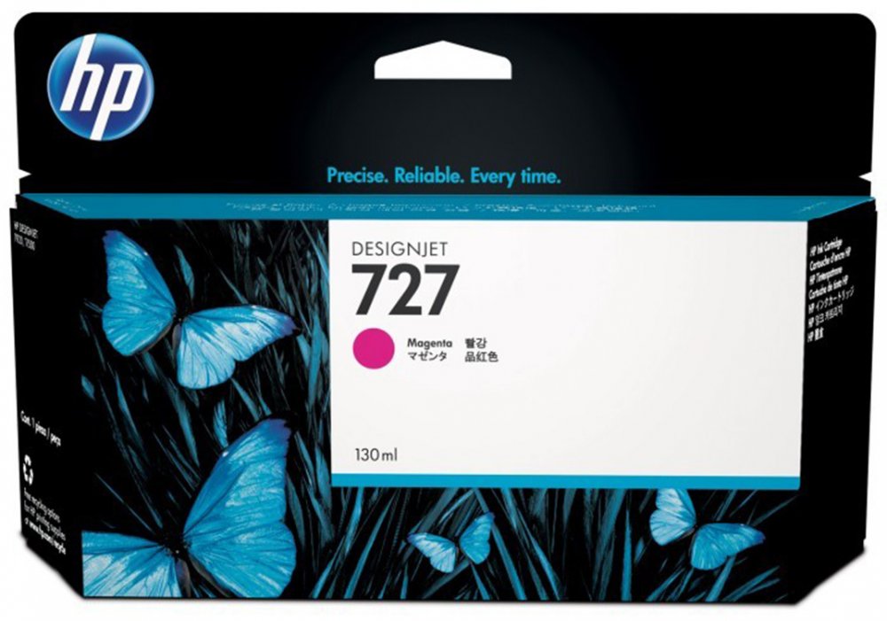 Tusz HP 727 (B3P20A), 130ml, magneta (purpurowy)