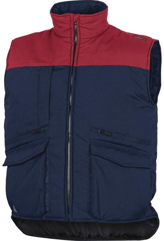 Kamizelka robocza Delta Plus Sierra2, rozmiar XL, granatowo-czerwony