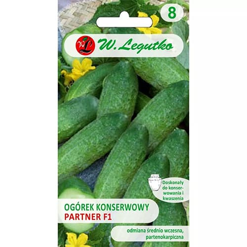1 szt, Gurke Partner F1 - Samen: Ilość w opakowaniu: 2 g