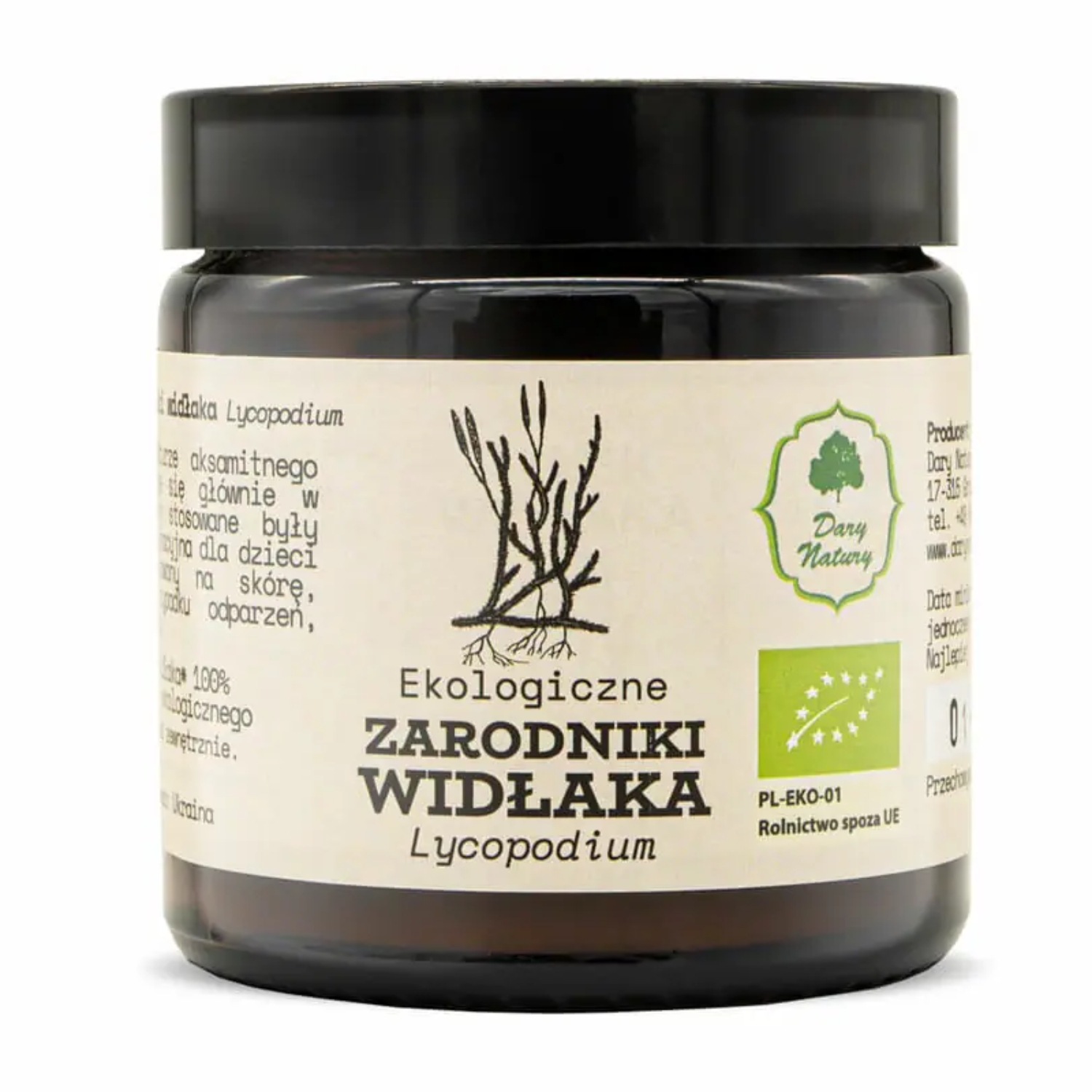 Dary natury - ekologiczny pyłek widłaka, 30 g