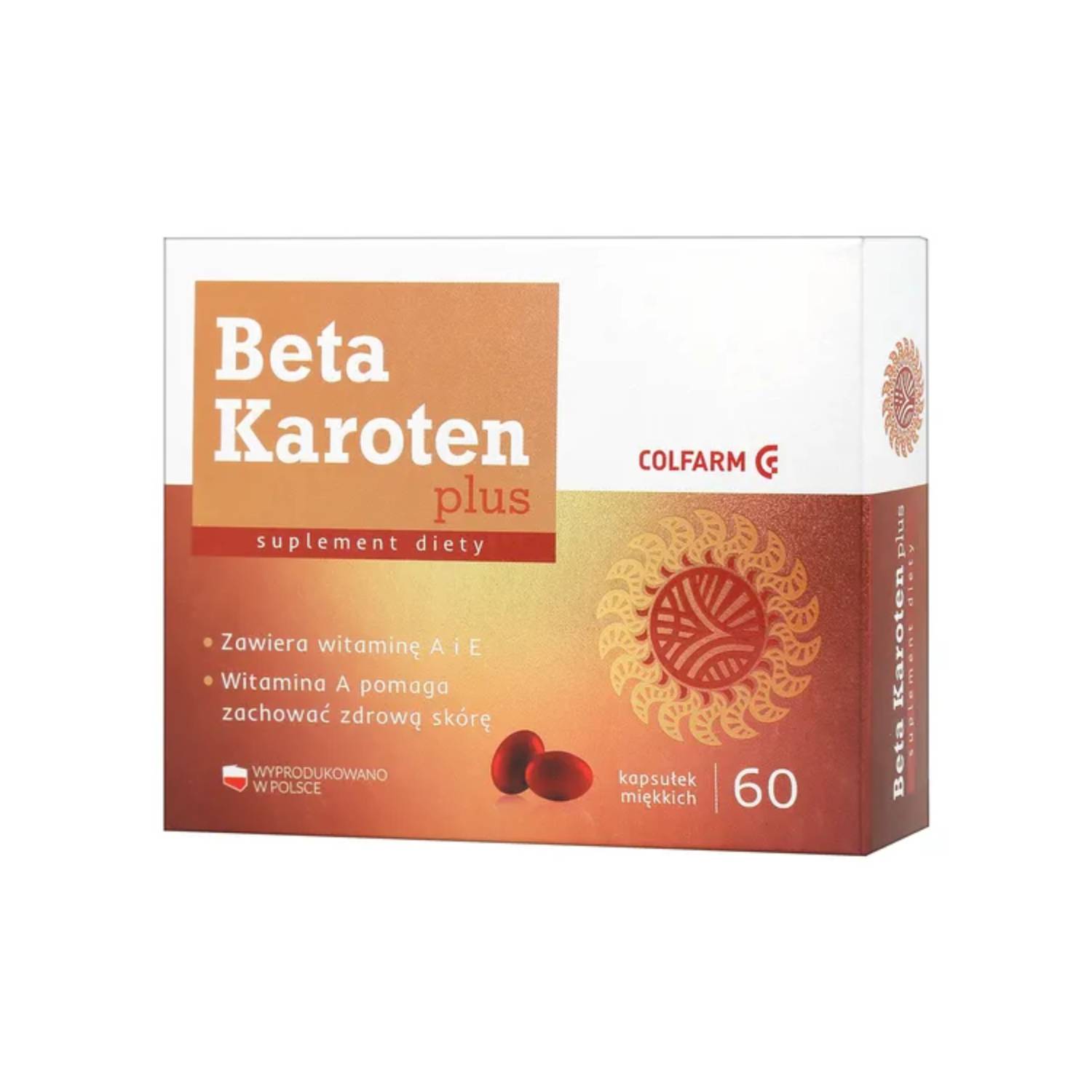 Beta karoten plus, 60 kapsułek