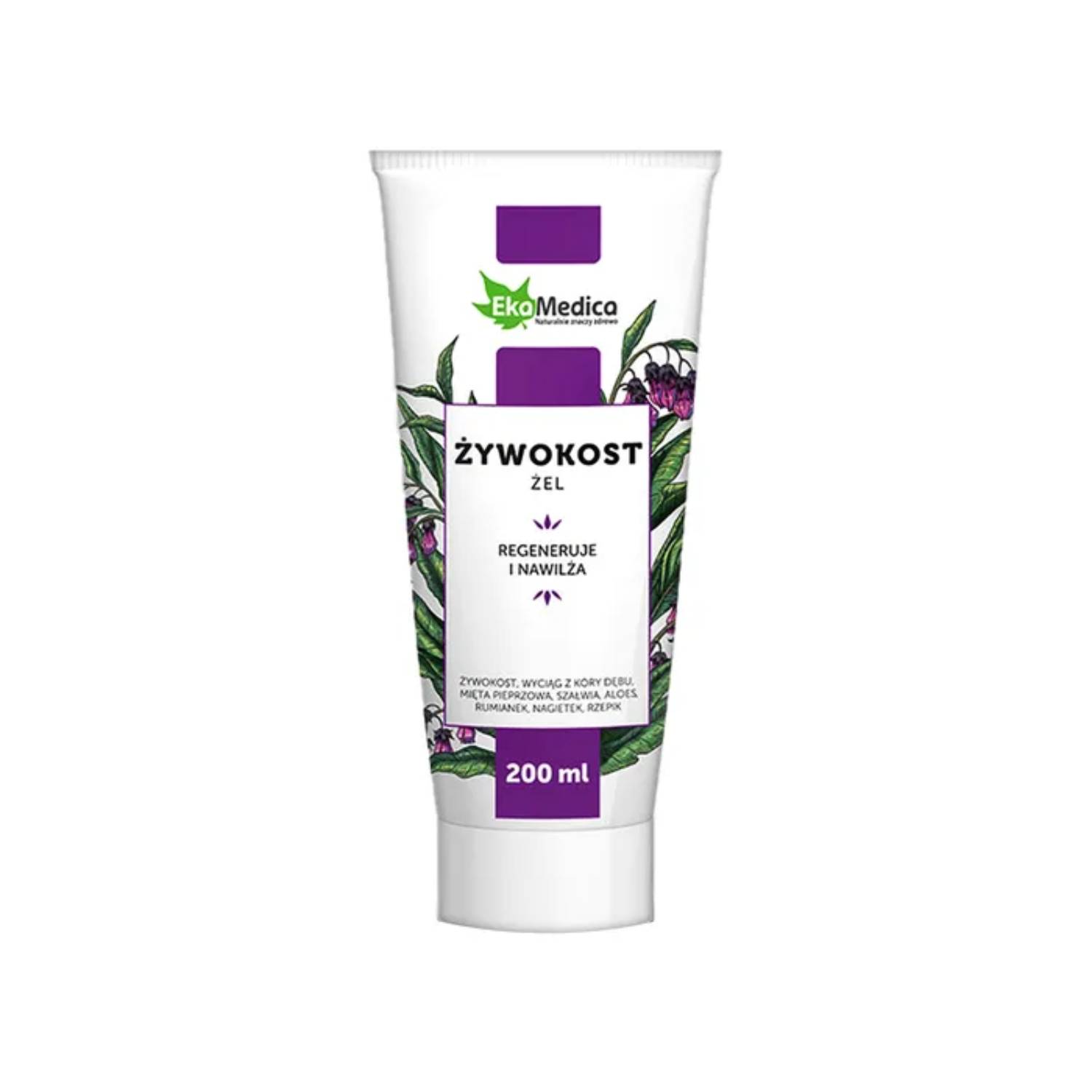 Ekamedica - żel regenerująco-nawilżający z żywokostem, 200 ml