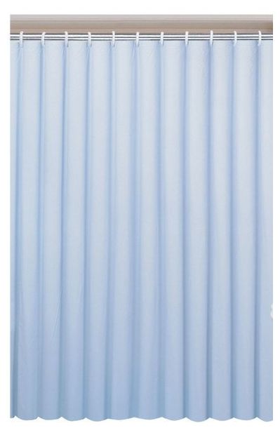 Aqualine zasłona prysznicowa 180x200 cm winyl niebieska 0201004M