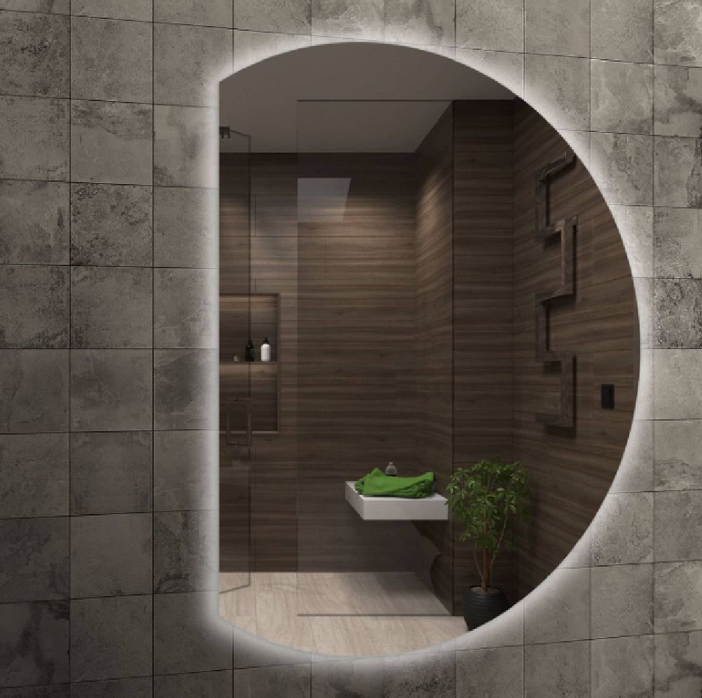 Venti Moon lustro 65x90 cm z oświetleniem