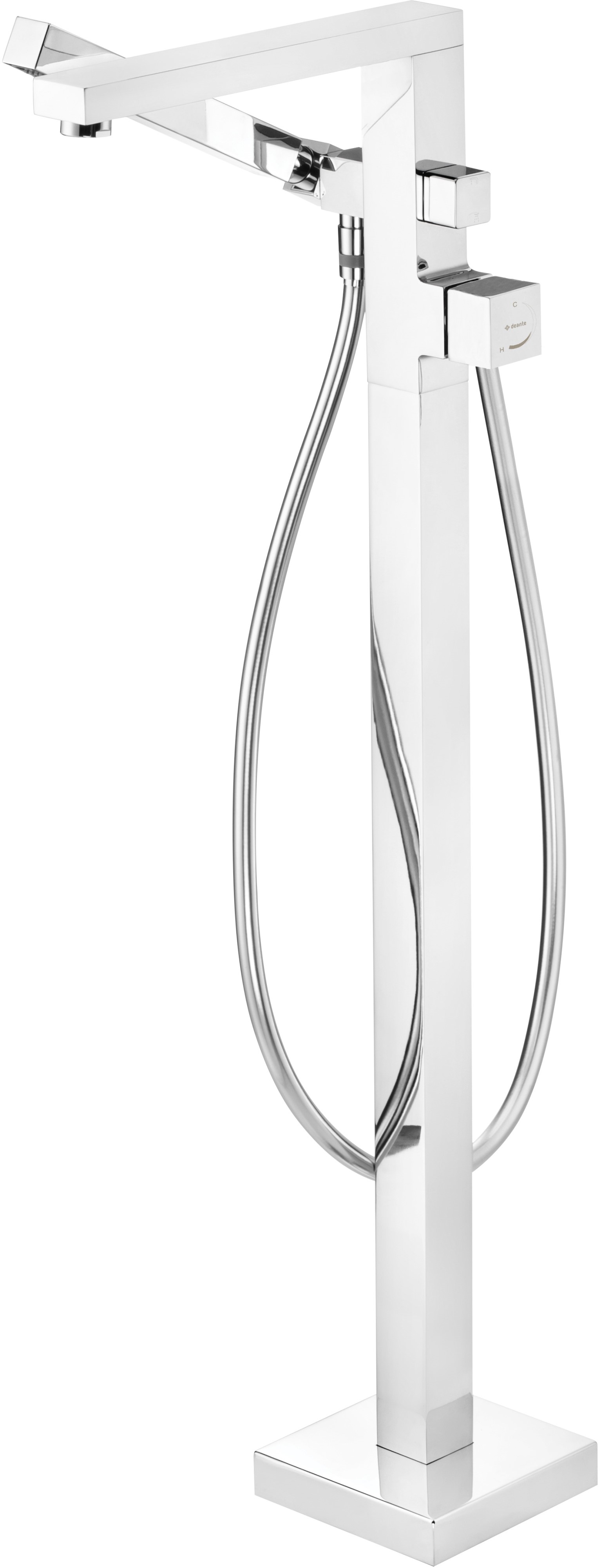 Deante Blur bateria wannowo-prysznicowa wolnostojąca chrom BQL_017M