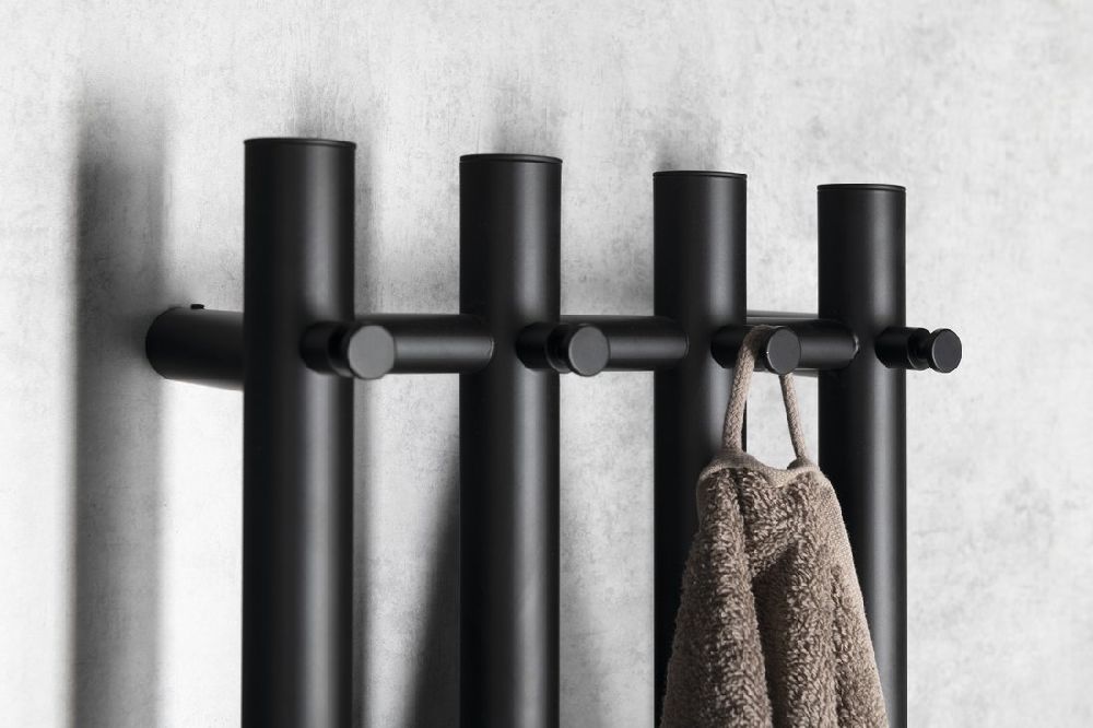 Sapho Papinado grzejnik elektryczny 120x26,3 cm czarny mat ER350