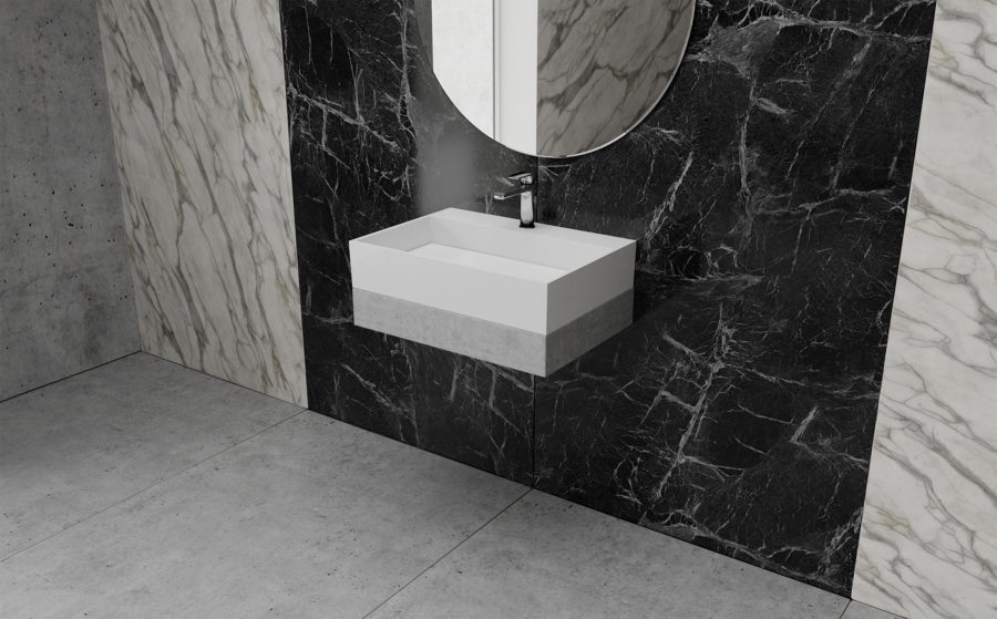 Vayer Lepus umywalka 60x42,5 cm nablatowa biała 060.042.010.3-1.0.1.X.0.MB