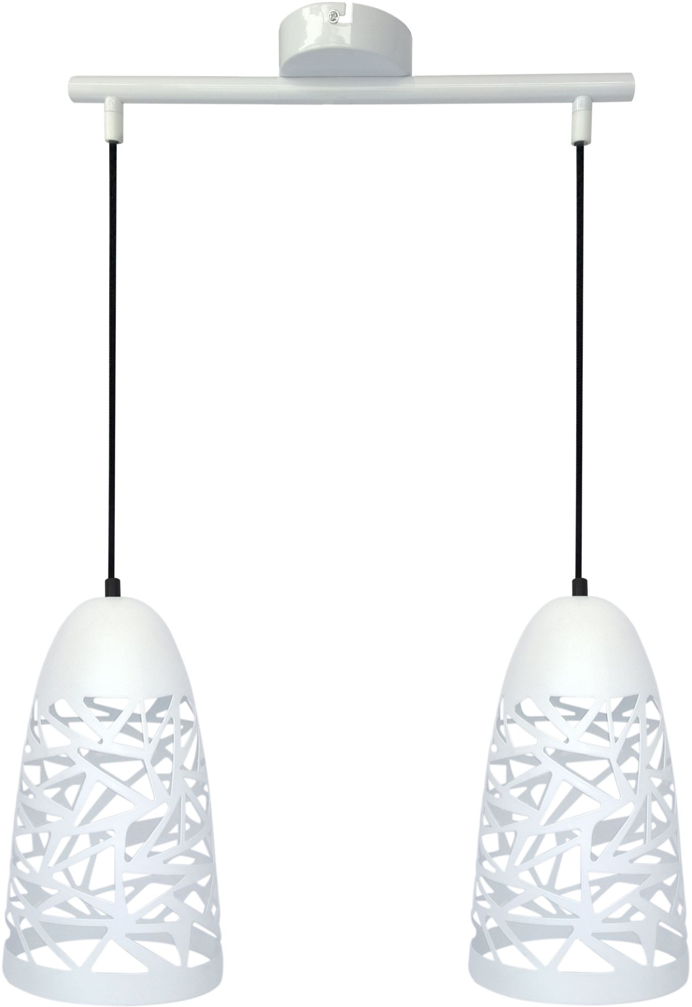 Candellux Sabrin lampa wisząca 2x60W biała 32-54869