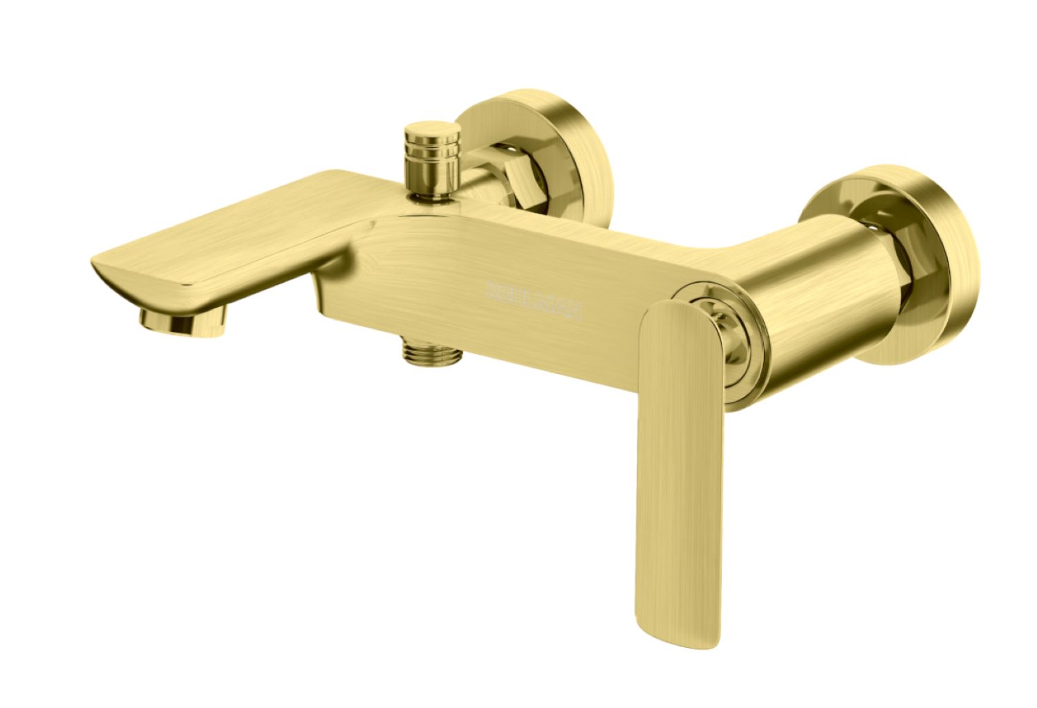 Kohlman Experience Brushed Gold bateria wannowo-prysznicowa ścienna złoty szczotkowany QW110EGDB