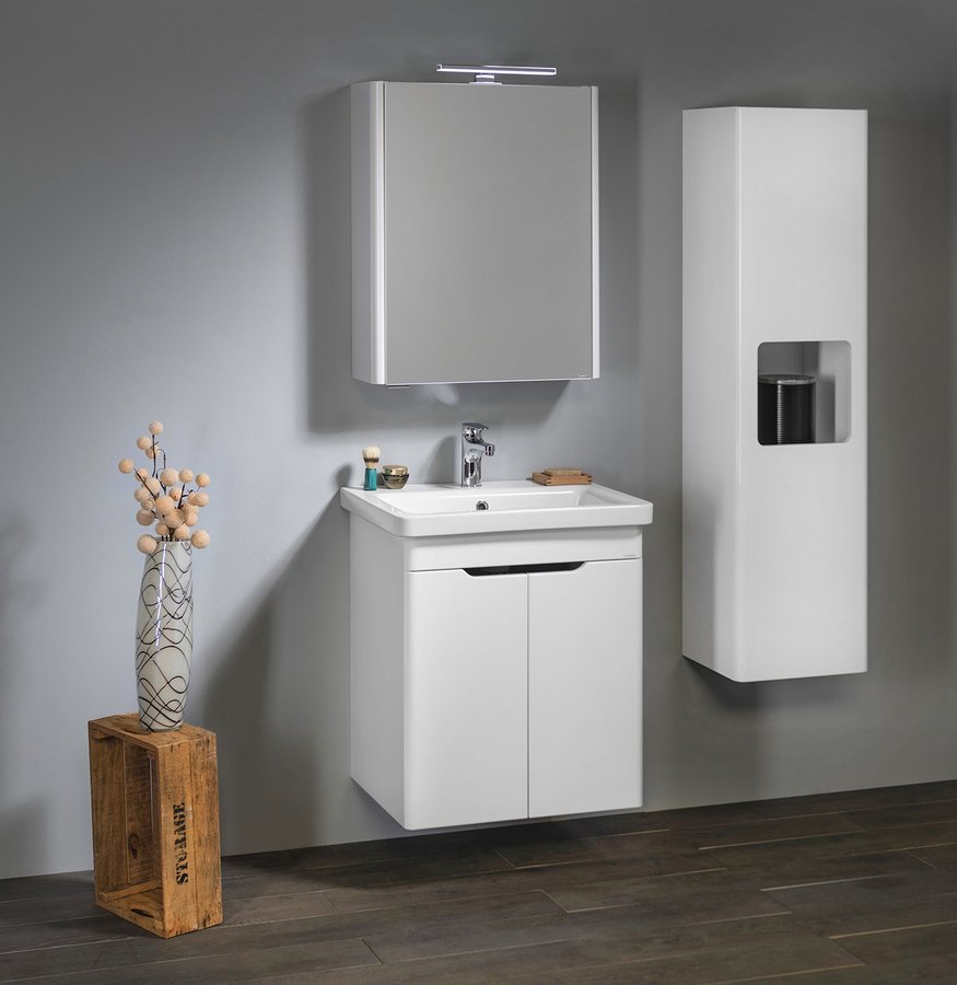 Sapho Ella szafka 56,5 cm podumywalkowa wisząca biały EL065-3030