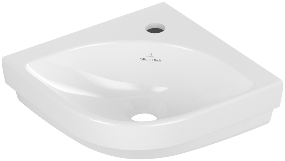 Villeroy & Boch Subway 3.0 umywalka 32 cm ścienna narożna CeramicPlus Stone White 437146RW
